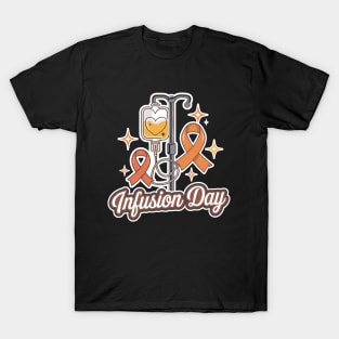 MS infusion day Multiple Sclerosis Awareness Ribbon T-Shirt